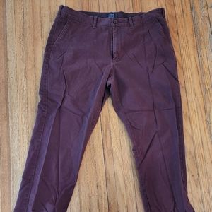 Men's J Crew "the sutton" style maroon pants. Size 38x32
